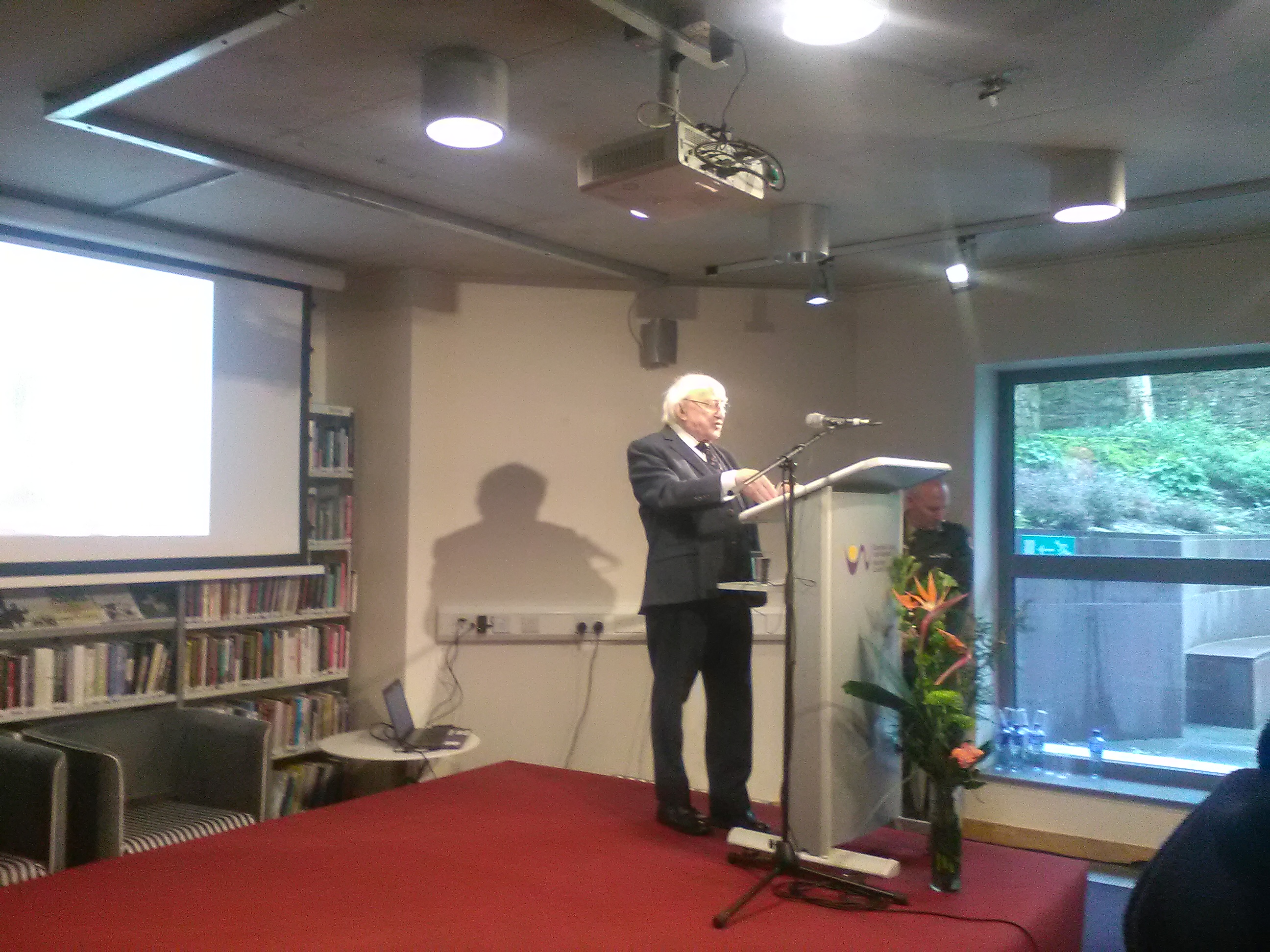 You are currently viewing Redmond 100 opened by President at Wexford Library