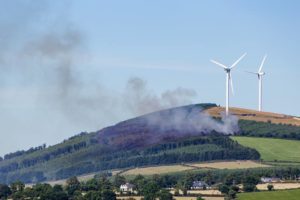 Read more about the article Forest fires still burning on Coolmeelagh Hill