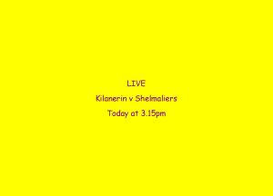 Read more about the article LIVE- Kilanerin v Shelmaliers