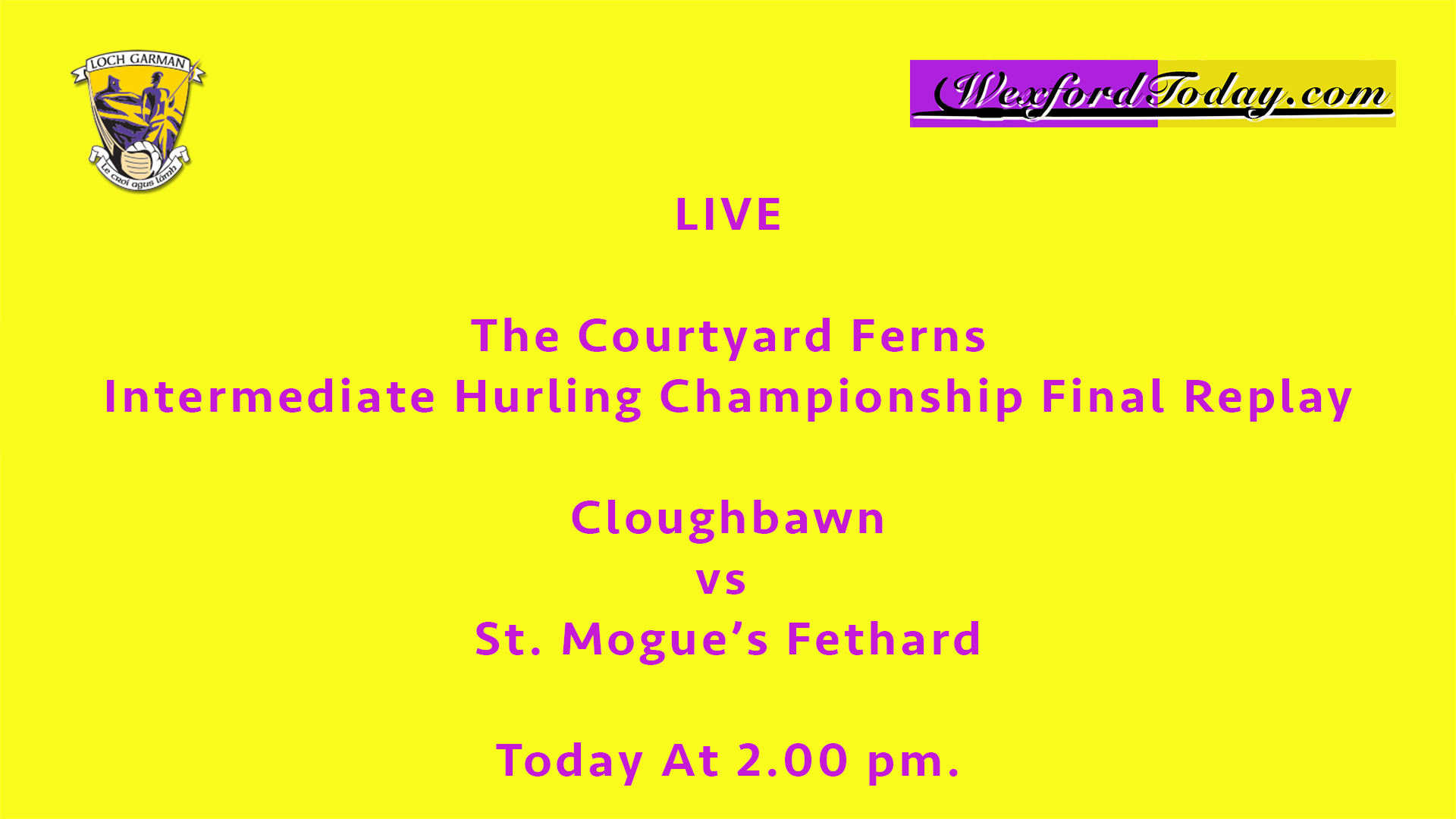 Read more about the article LIVE – Intermediate Hurling Final – Cloughbawn v St. Mogue’s Fethard