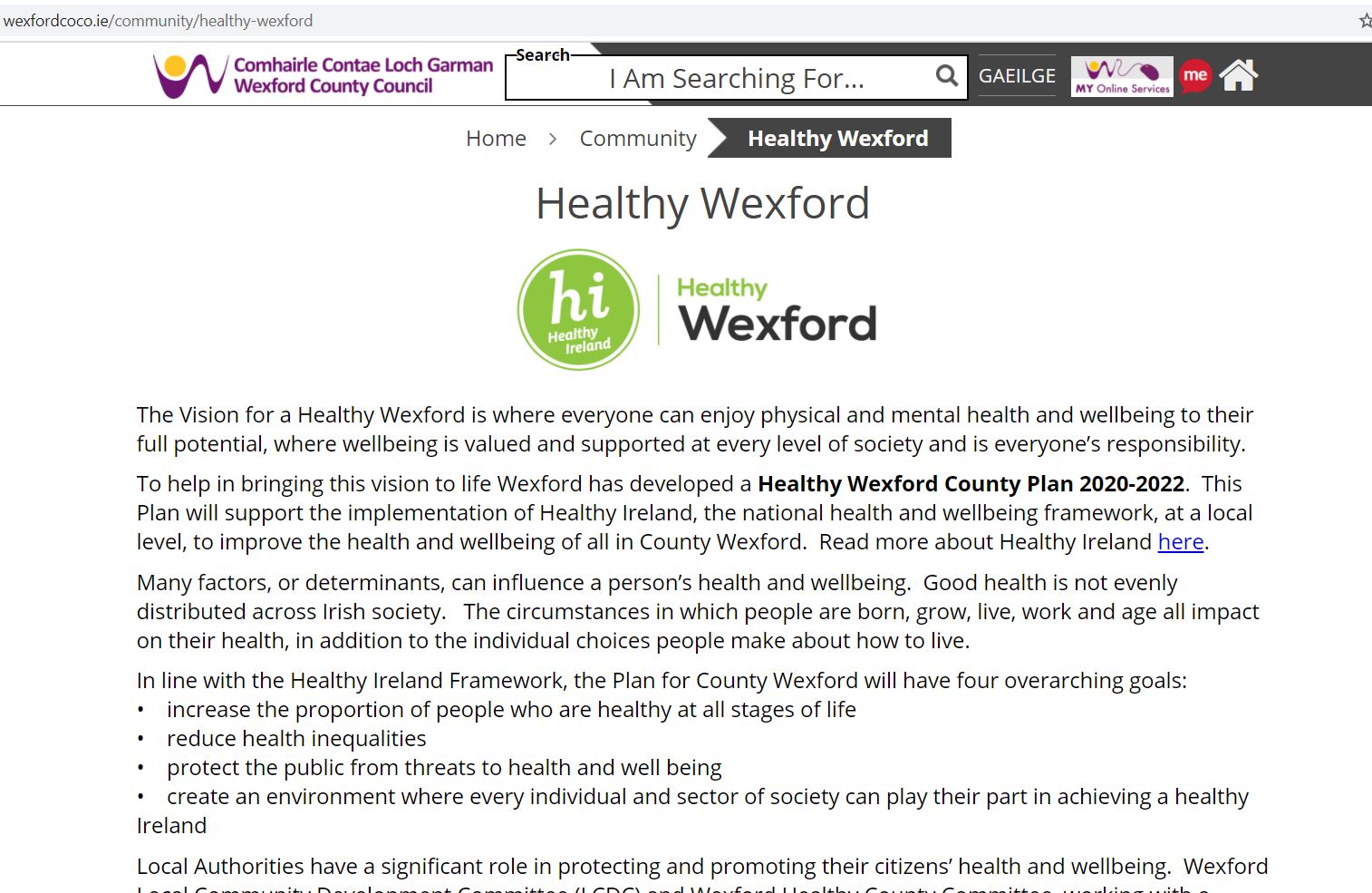You are currently viewing Healthy Wexford Goes Live with Online Launch